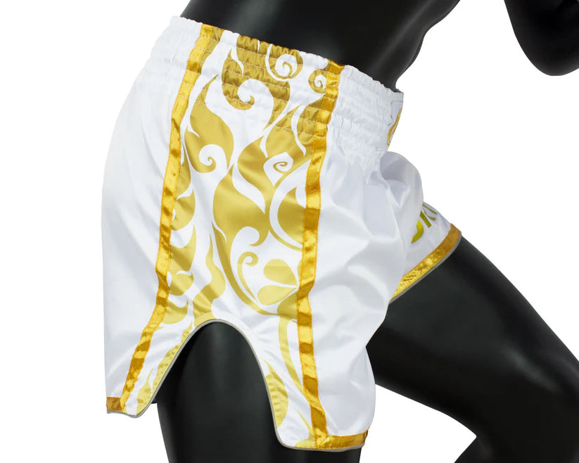 Fairtex BSG1 GLORY FIGHT מכנסי איגרוף תאילנדי מהדורה מיוחדת לבן שחור