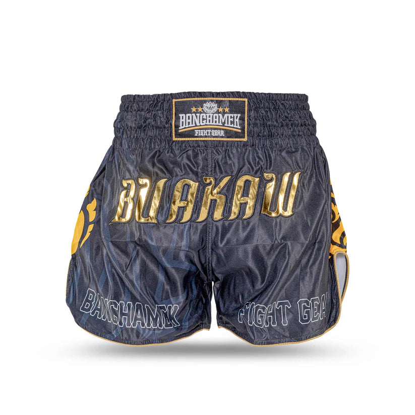 BUAKAW מכנסי איגרוף תאילנדי שחור