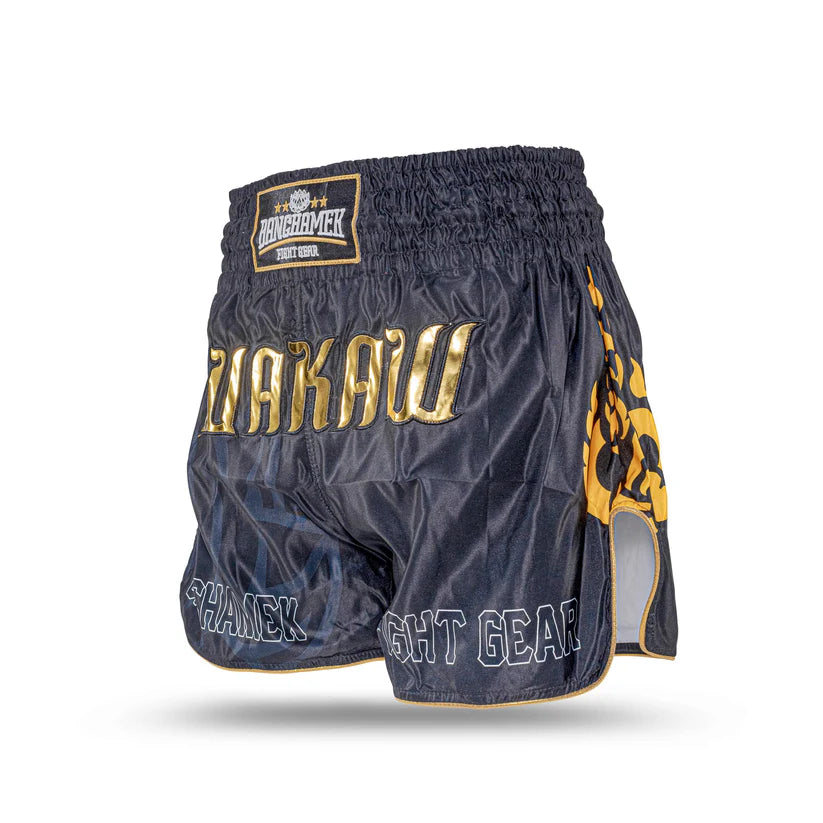 BUAKAW מכנסי איגרוף תאילנדי שחור