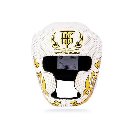 TopKing  מגן ראש טופ קינג לבן זהב