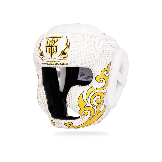 TopKing  מגן ראש טופ קינג לבן זהב