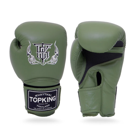 Top King TKBGSA כפפות איגרוף מקצועיות חאקי