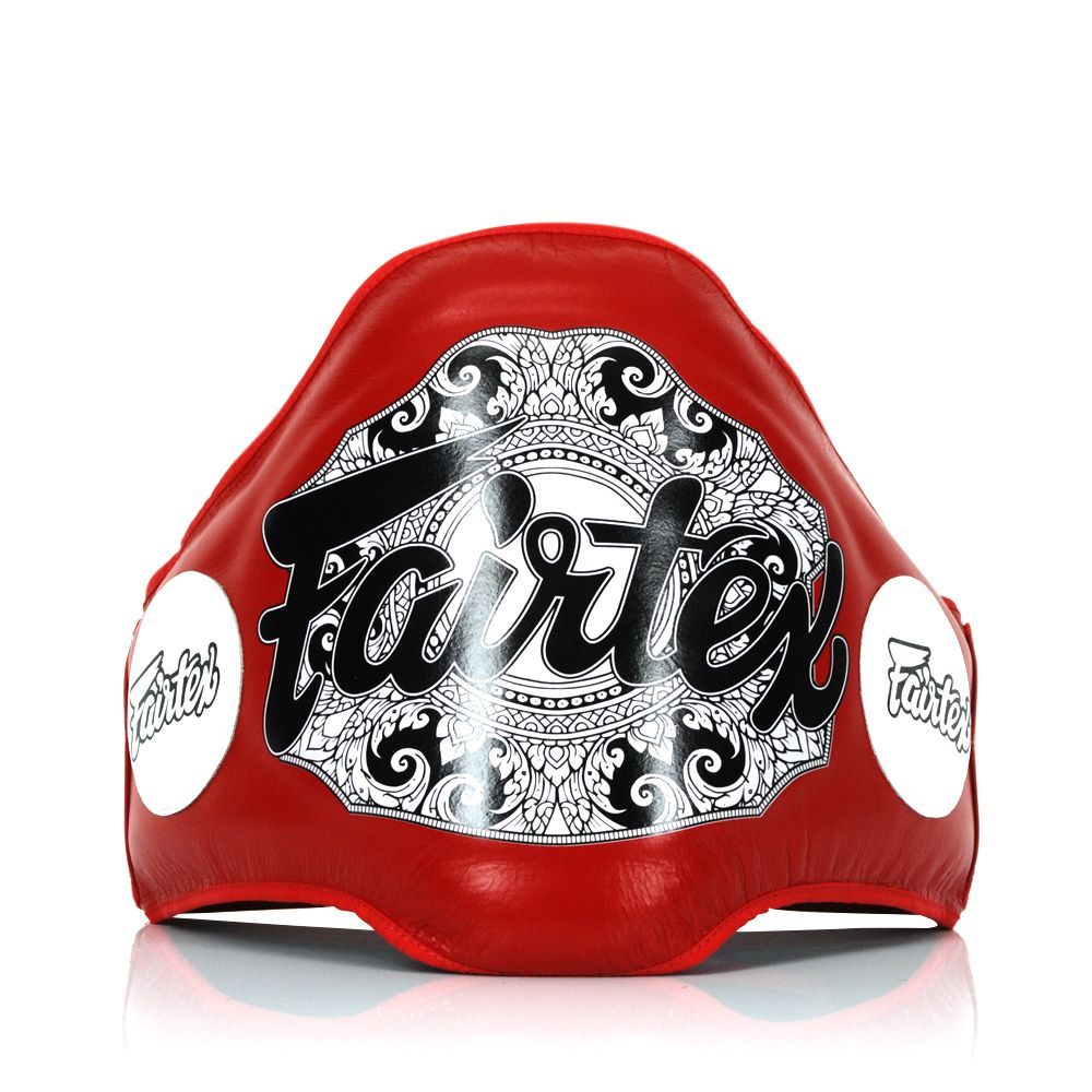 מגן בטן סלים פיט קומפקטי פיירטקס Fairtex BPV2 דוחה זיעה ולחות לשימוש מקצועי במכון לחימהה--אדום