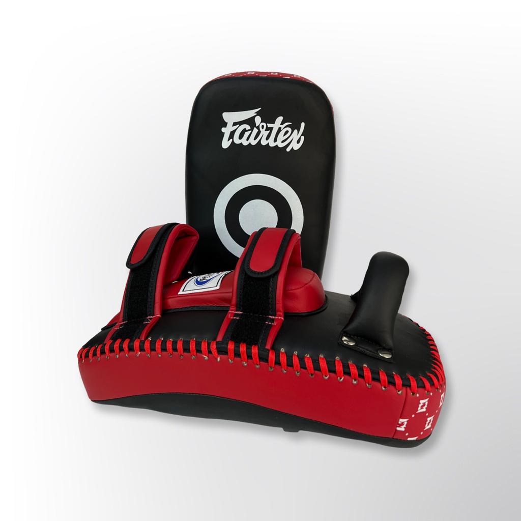 Fairtex KPLC5 לאפות לבעיטות עשוי מיקרו פייבר פיירטקס אדום שחור