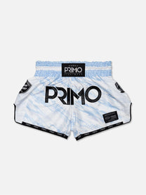 מכנסי איגרוף תאילנדי PRIMO דגם Arctic Ghost בעיצוב מוריגנלי מבנגקוק