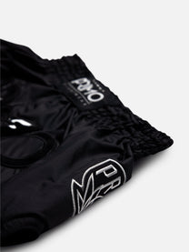 מכנסי אימונים לאיגרוף תאילנדי PRIMO Super Nylon Black Panther II בגזרת Modern Fit