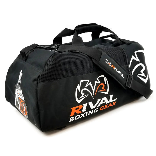 תיק אימונים ודאפל ריבל דגם Rival RGB50 Gym Bag עם כתפיות גב נסתרות--שחור