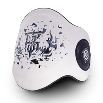 Top King  "ULTIMATE" TKBPUV חגורת בטן עשויה עור טופ קינג לבן שחור