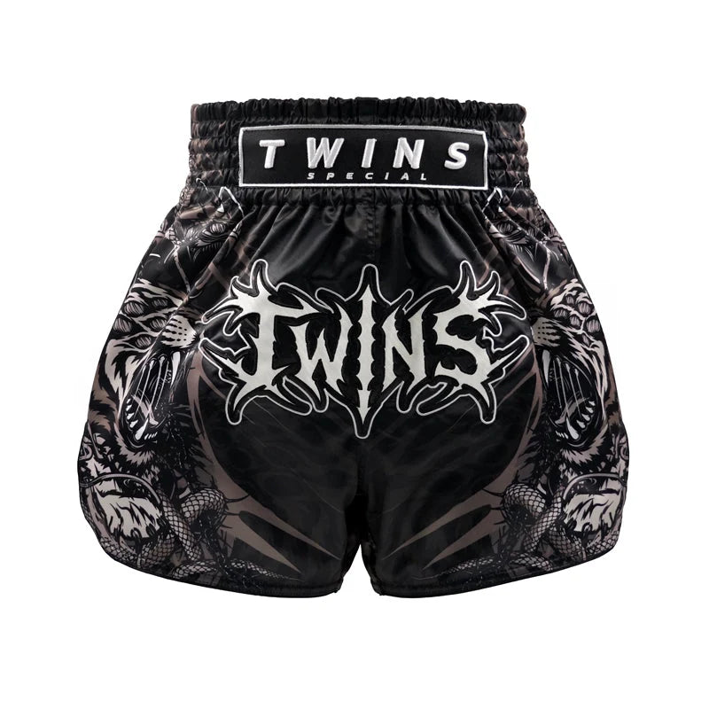 מכנסי איגרוף תאילנדי Twins Special דגם TBS-CHIMERA בצבע שחור
