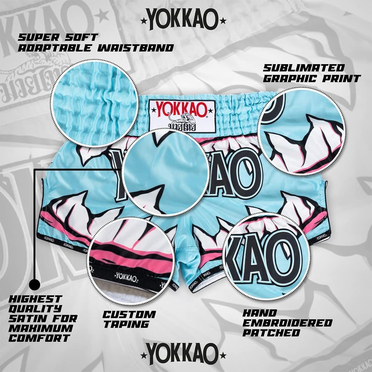 YOKKAO Sharknado מכנסי איגרוף תאילנדי יוקאו שרקנדו