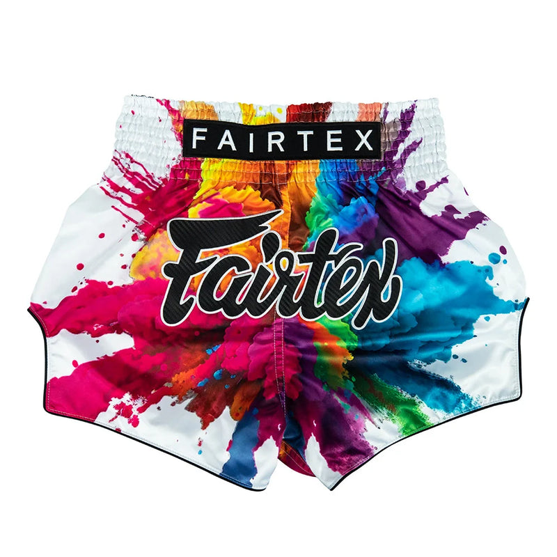 מכנסי איגרוף תאיילנדי פיירטקס דגם Fairtex White Funky Soul BS1939