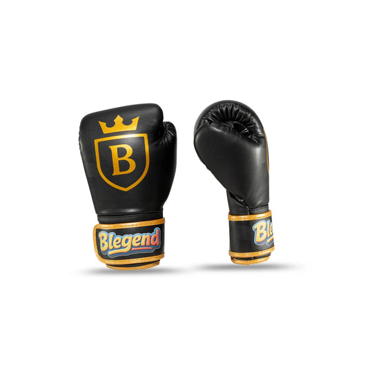 כפפות איגרוף לילדים מותג בלג'נד דגם Blegend Kids Boxing Gloves ציוד מקצועי לחוגים במכון--שחור