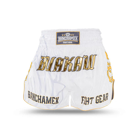 BUAKAW מכנסי איגרוף תאילנדי לבן