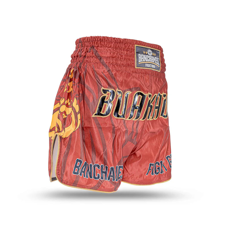 BUAKAW מכנסי איגרוף תאילנדי חום - בורדו