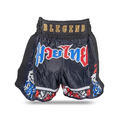 Belegend New Era מכנסי איגרוף תאילנדי שחור