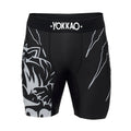 טייץ קומפרשן קצר עילית לאימוני ג'ו ג'יטסו ו-MMA מבית Yokkao Original--שחור
