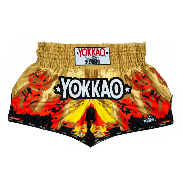 YOKKAO Tiger Family מכנסי איגרוף תאילנדי זהב