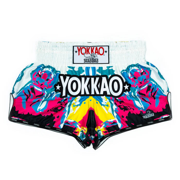 YOKKAO Tiger Family מכנסי איגרוף תאילנדי לבן