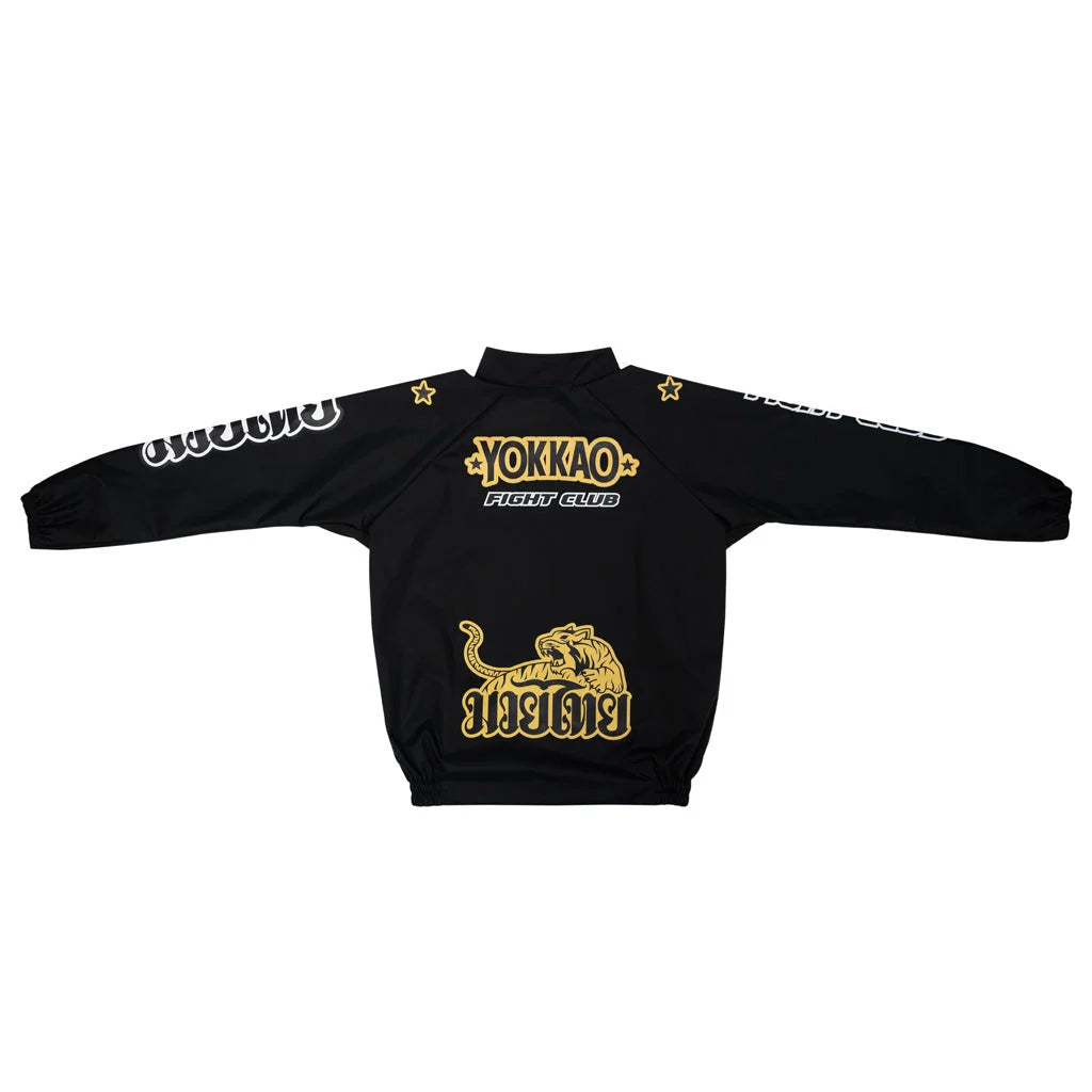 חליפת הזעה לאיגרוף תאילנדי יוקאו דגם YOKKAO Fight Club Sweat Suit בצבע שחור וזהב