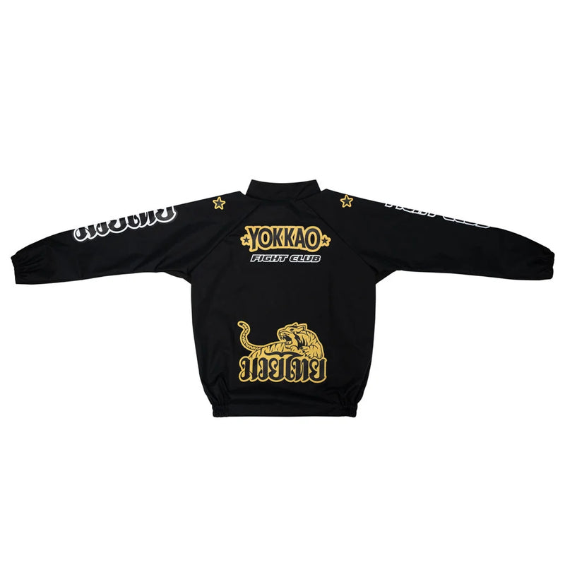 חליפת הזעה לאיגרוף תאילנדי יוקאו דגם YOKKAO Fight Club Sweat Suit בצבע שחור וזהב