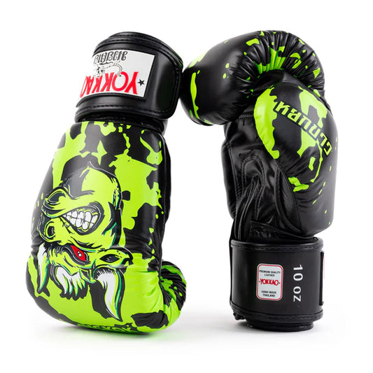 כפפות איגרוף מקצועיות YOKKAO דגם Angry Bull שחור
