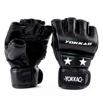 כפפות MMA מקצועיות מעור מיקרופייבר Yokkao דגם Ground Pro לאומנויות לחימה משולבות
