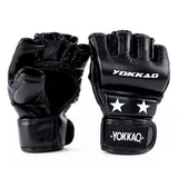 כפפות MMA מקצועיות מעור מיקרופייבר Yokkao דגם Ground Pro לאומנויות לחימה משולבות