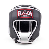 מגן ראש מקצועי לאיגרוף רג'ה דגם Raja Boxing Head Guard Elite Defender מעור אמיתי