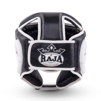 מגן ראש מקצועי לאיגרוף רג'ה Elite Defender עבודת יד אותנטית מתאילנד עם הגנה על הלחיים