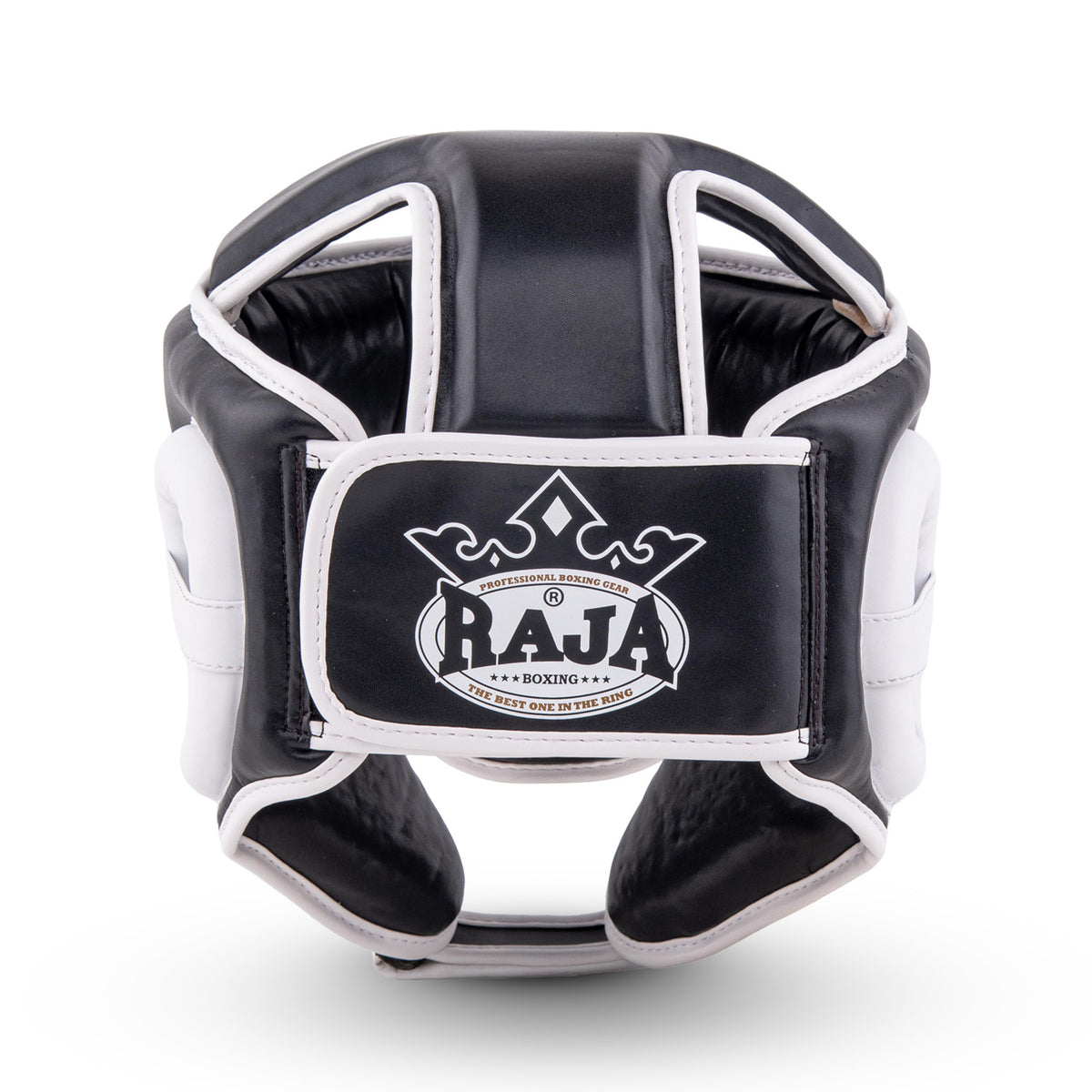 מגן ראש מקצועי לאיגרוף רג'ה Elite Defender עבודת יד אותנטית מתאילנד עם הגנה על הלחיים