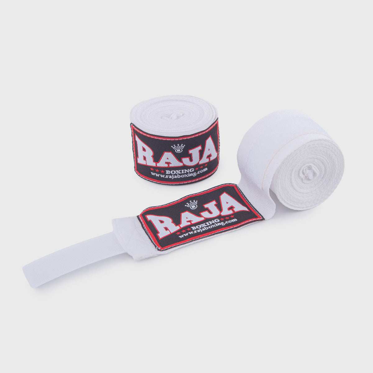 בנדז'ים לאיגרוף תאילנדי מקצועיים Raja Boxing להגנה על שורש כף היד והפרקים--לבן