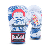 כפפות איגרוף תאילנדי מקצועיות Raja Lucky Cat סגירת סקוטש לאימוני ספארינג וקלינצ'ים