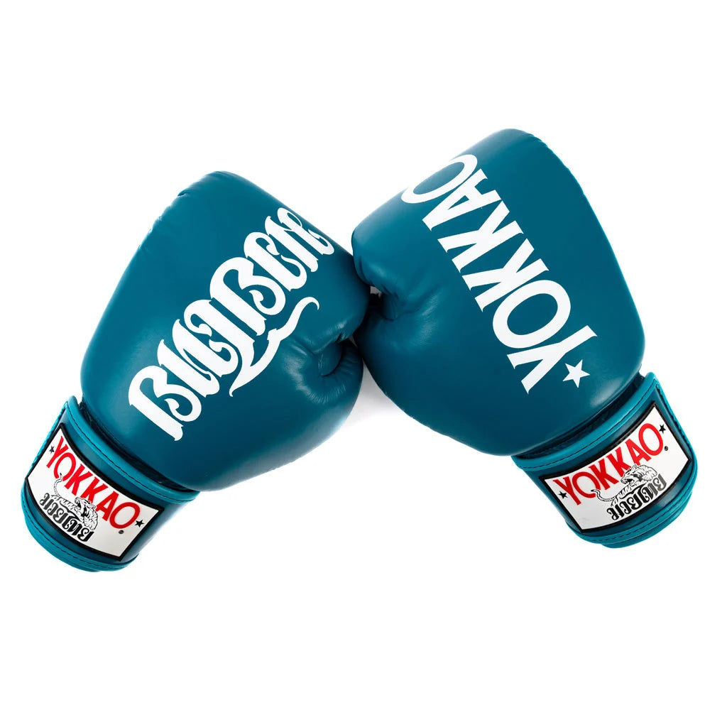 כפפות איגרוף YOKKAO Legacy מבנה אנטומי המונע עייפות כף היד באימון--תורכיז