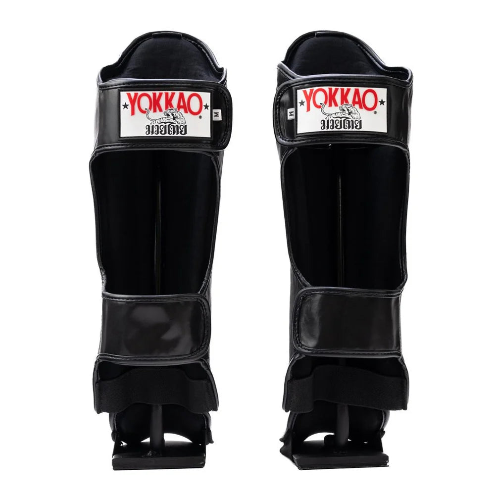 מגיני עצם לאיגרוף תאילנדי YOKKAO Legacy עמידות גבוהה לשחיקה--שחור