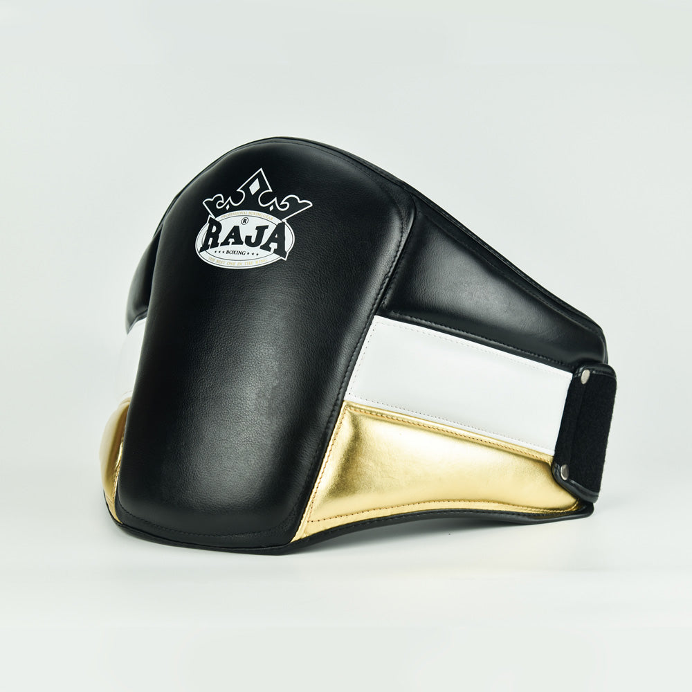 מגן בטן לאיגרוף תאילנדי Raja Boxing עם רצועת סקוטש מחוזקת בגב