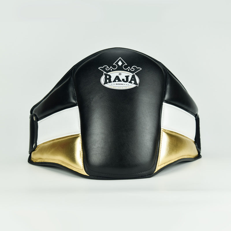 מגן בטן מקצועי למאמנים רג'ה Raja Boxing Premium Belly Protector שחור זהב