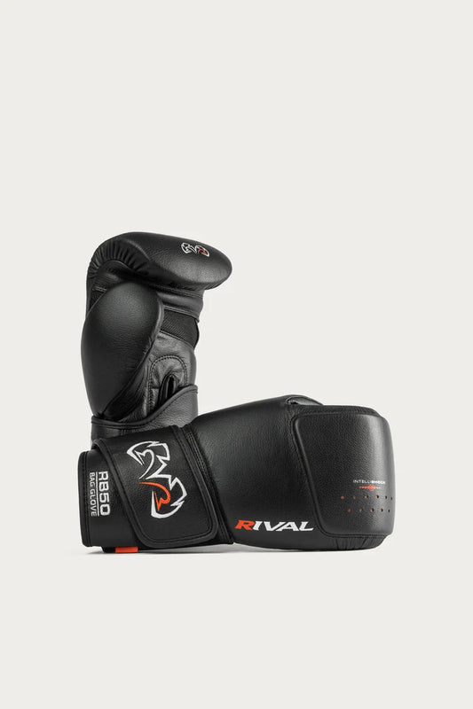 כפפות שק מקצועיות מעור אמיתי מותג ריבל דגם Rival RB50 Intelli-Shock--שחור