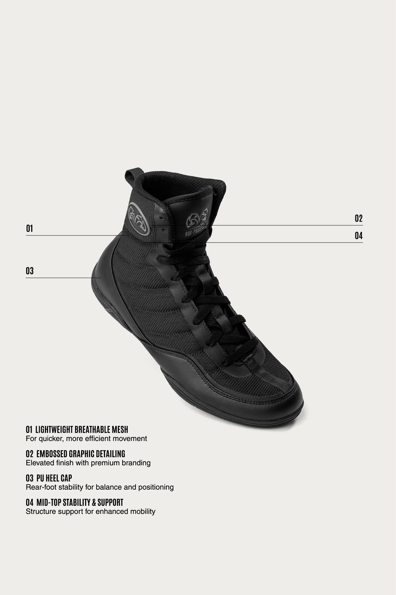 נעלי איגרוף MID-TOP מבית Rival דגם Prospect 2026 עם אוורור מוגבר ותמיכה בקרסול