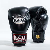 כפפות איגרוף מקצועיות Raja – דגם V1 Black