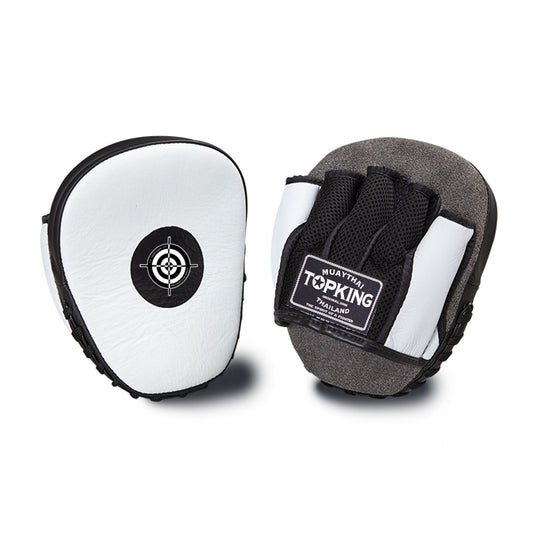 כפפות פוקוס טופ קינג דגם Top King Focus Mitts Light Weight ללא סקוץ עם גב רשת מאוורר למאמנים במכון
