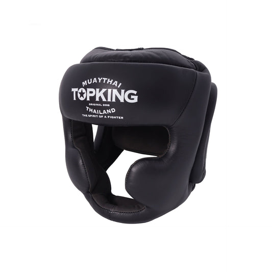 מגן ראש לאיגרוף תאילנדי מותג טופ קינג דגם Top King Head Guard Full Coverage ציוד מיגון מקצועי לספארינג