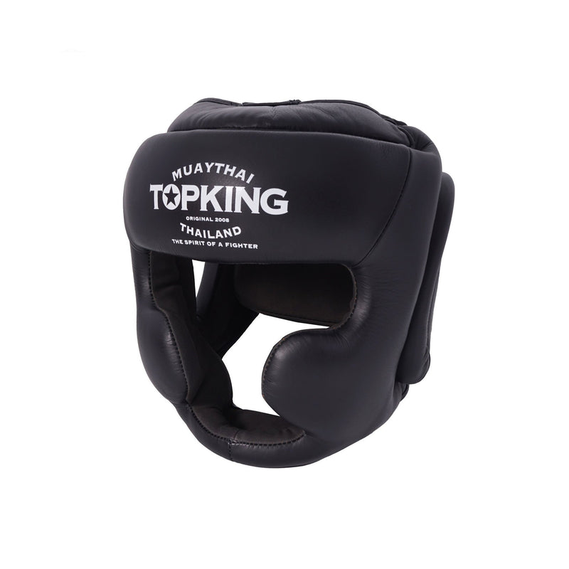 מגן ראש לאיגרוף תאילנדי מותג טופ קינג דגם Top King Head Guard Full Coverage ציוד מיגון מקצועי לספארינג
