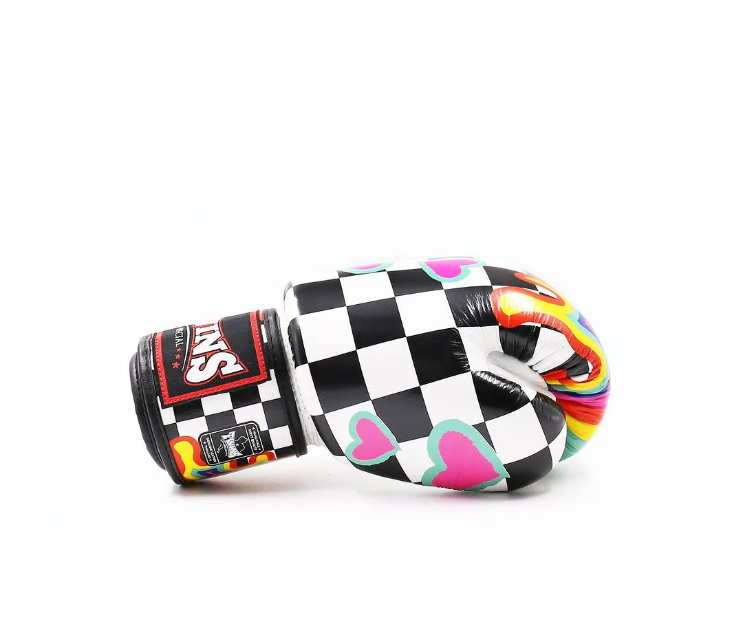 כפפות מואי תאי מקצועיות מעור פרה טווינס ספשל FBGVL3-65 הגנה מוגברת ללוחמים ומאמנים בזירה