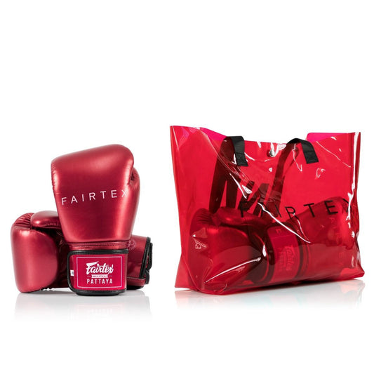 FAIRTEX BGV22  כפפות איגרוף פיירטקס אדום מטאלי