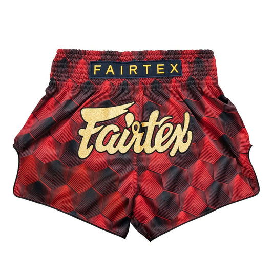 מכנסי איגרוף תאיילנדי פיירטקס דגם Fairtex Stealth Red BS1919