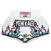 YOKKAO Flames מכנסי איגרוף תאילנדי לבן