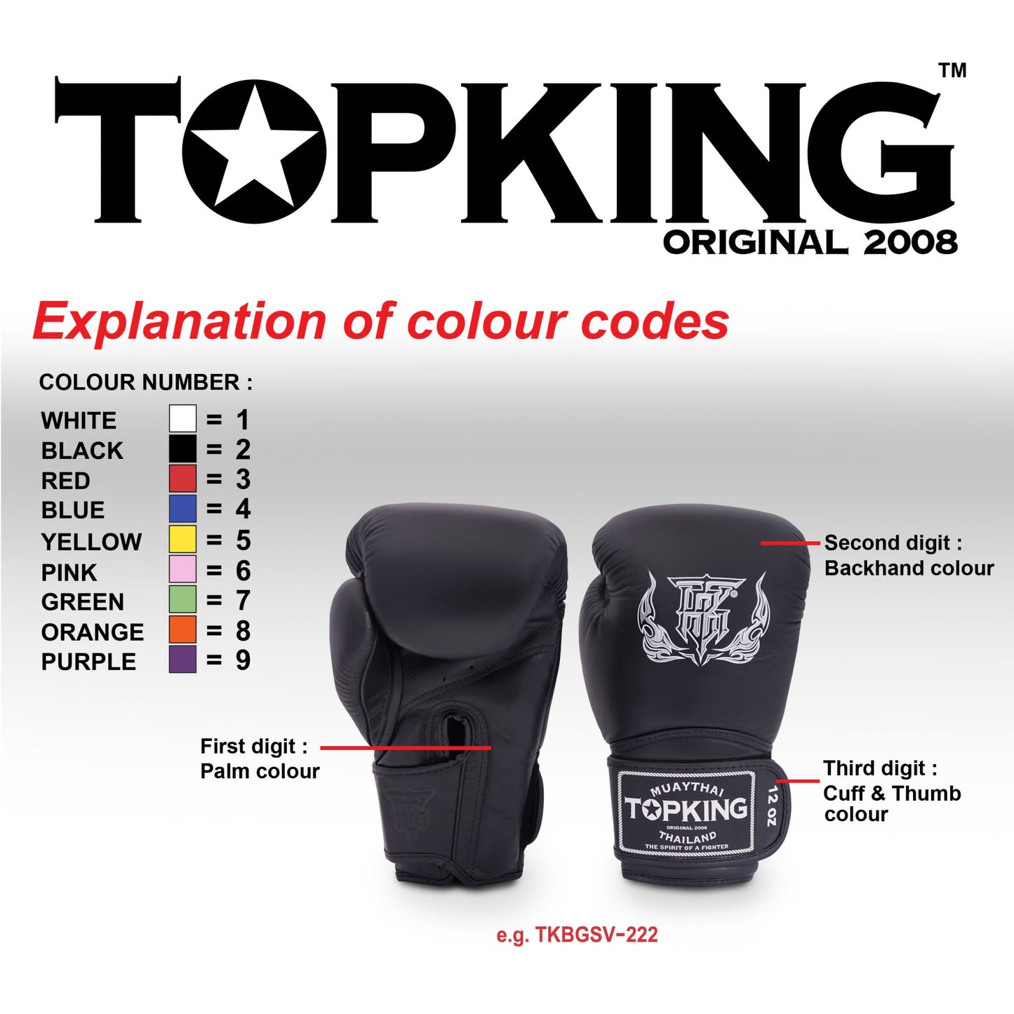Top King TKBGSA כפפות איגרוף מקצועיות חאקי