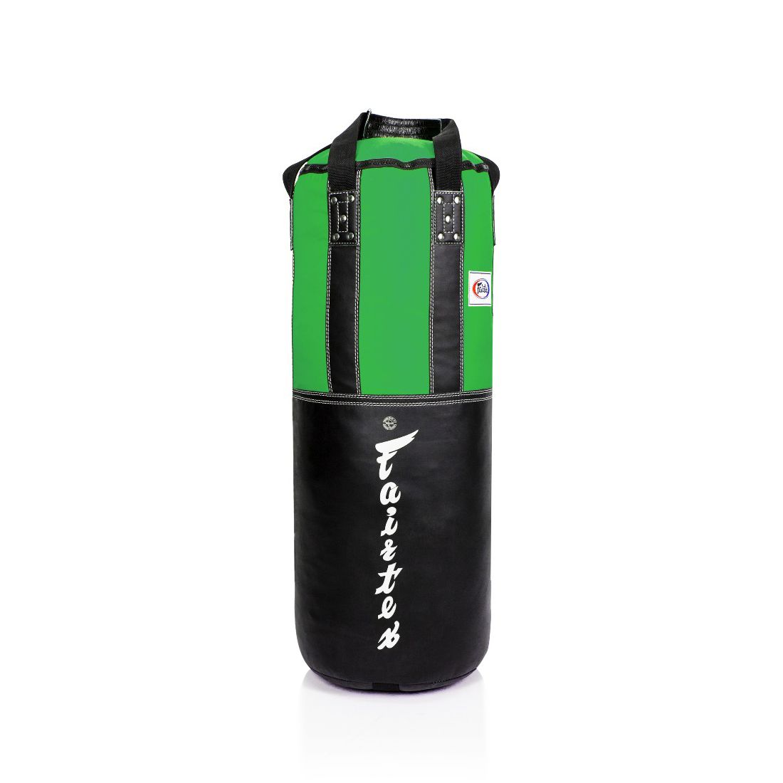 שק איגרוף ענק ורחב של חברת פיירטקס דגם Fairtex HB3 Extra Large Heavy Bag במצב ריק ללא מילוי--ירוק
