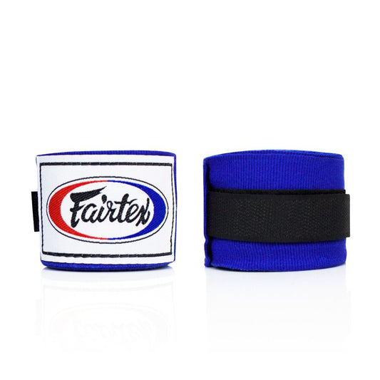 בנדאג'ים לאיגרוף פיירטקס דגם Fairtex HW2 מכותנה לאימוני איגרוף תאילנדי מקצועיים של מאמנים--כחול