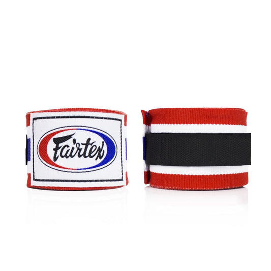 תחבושות יד Fairtex HW2 מתאימות לאימון שק אגרוף ולאימוני ספארינג--דגל תאילנד